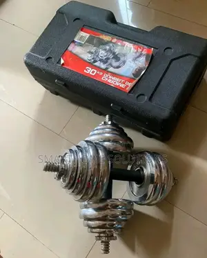 30kg Adjustable Dumbell to Barbell Weight Set With Connector