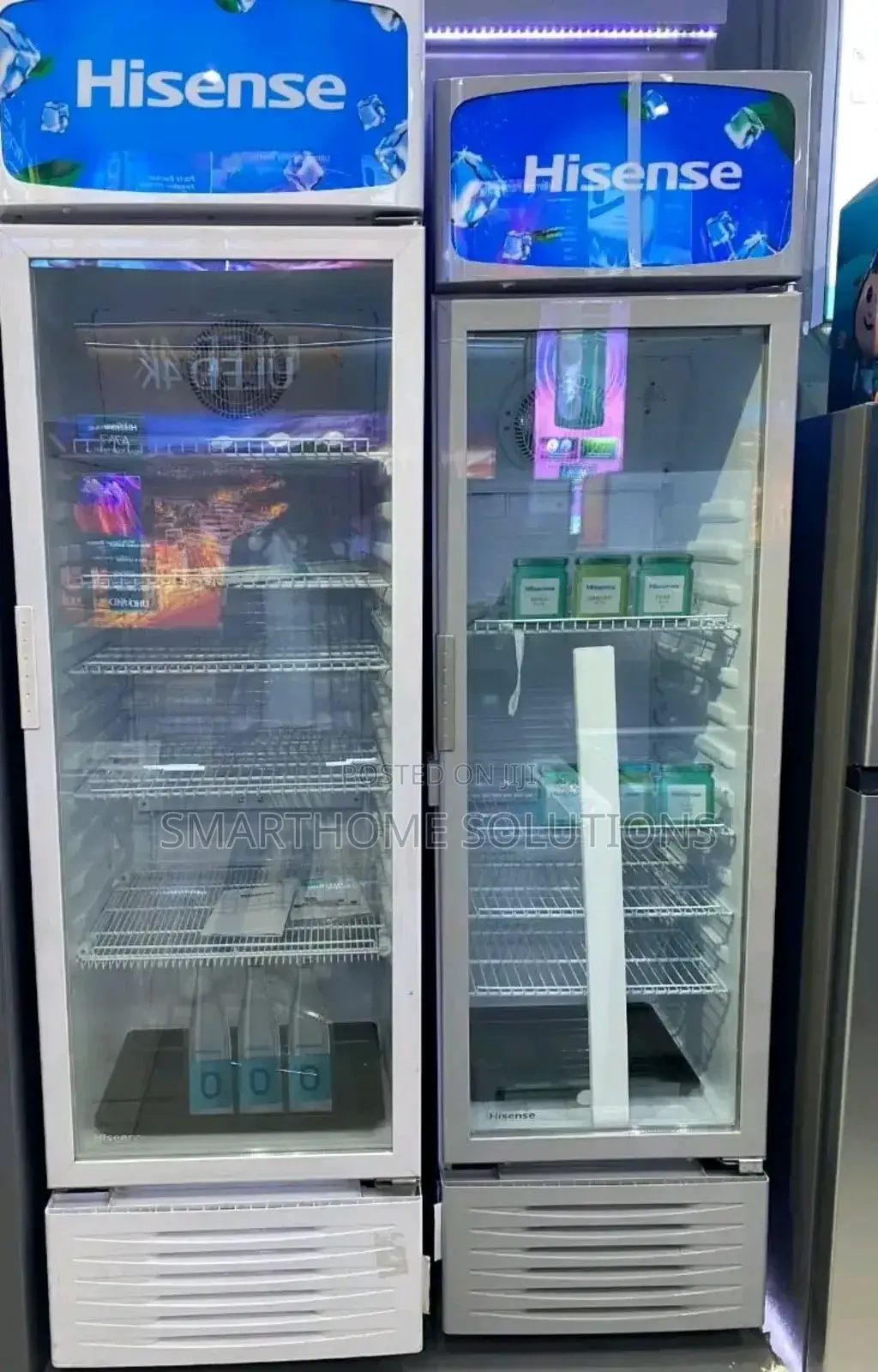Hisense Showcase Fridge Glass Door With Lock and Key 282l Fl