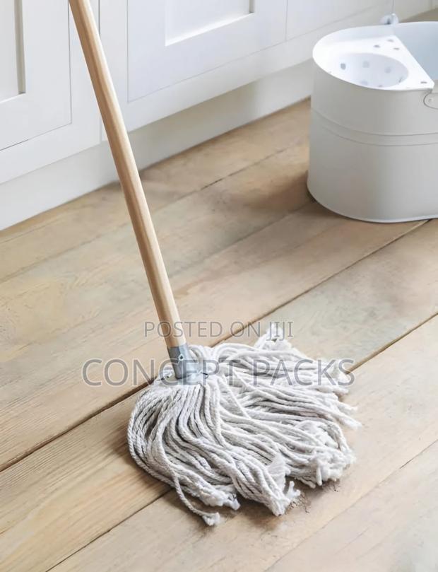Jumbo Cotton Mop With Wooden Handle