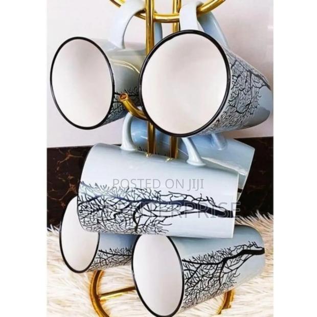 Classic Set of 6 PCS of Ceramic Tree Mugs/ Cups