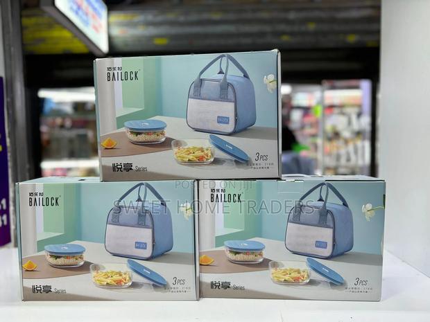 *3pcs /Set Insulated Lunch Bag 2pcs Glass Microwave Safe