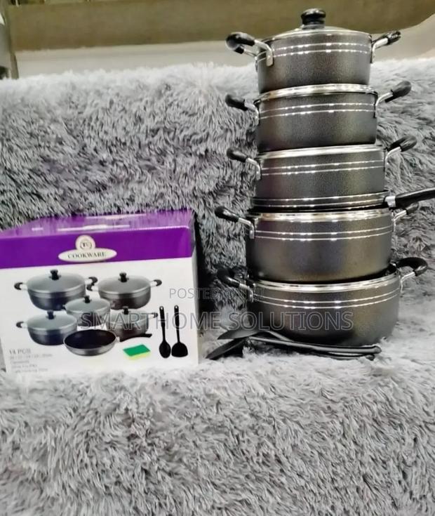 Tc 14pcs Heavy Non-Stick Cooking Pots Set