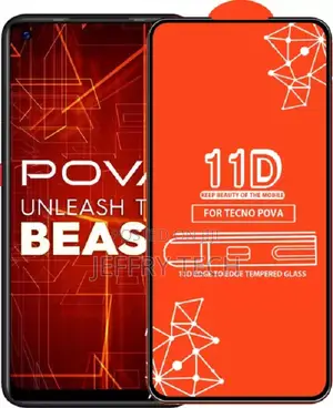 Qyist Edge to Edge Tempered Glass for Techno Pova (Pack of )