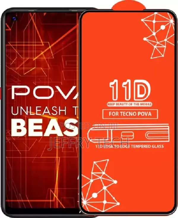 Qyist Edge to Edge Tempered Glass for Techno Pova (Pack of )
