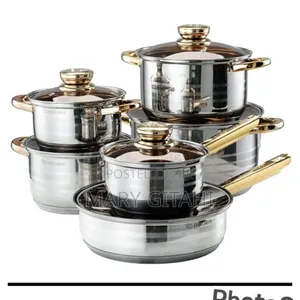 8pcs Enbberng Stainless Steel Cookware Set