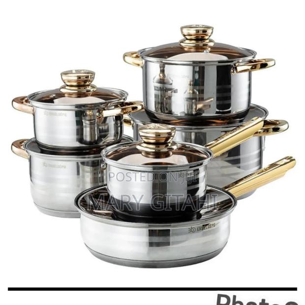 8pcs Enbberng Stainless Steel Cookware Set