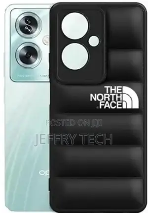Back Cover for Oppo A60 5g, North Face Puffer Design Soft Ba