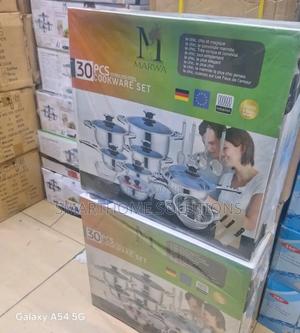 Marwa 30 PCS Heavy Stainless Steel Cookware Set