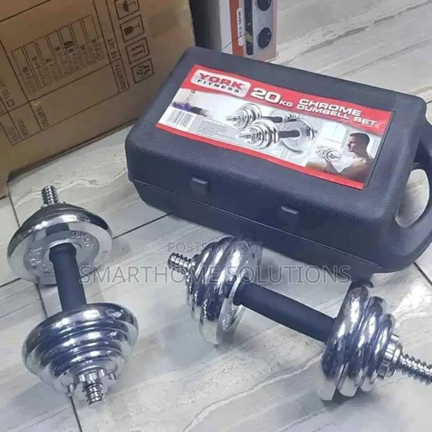 Chrome Dumbell 20kg With Case 20kg Chrome Dumbell