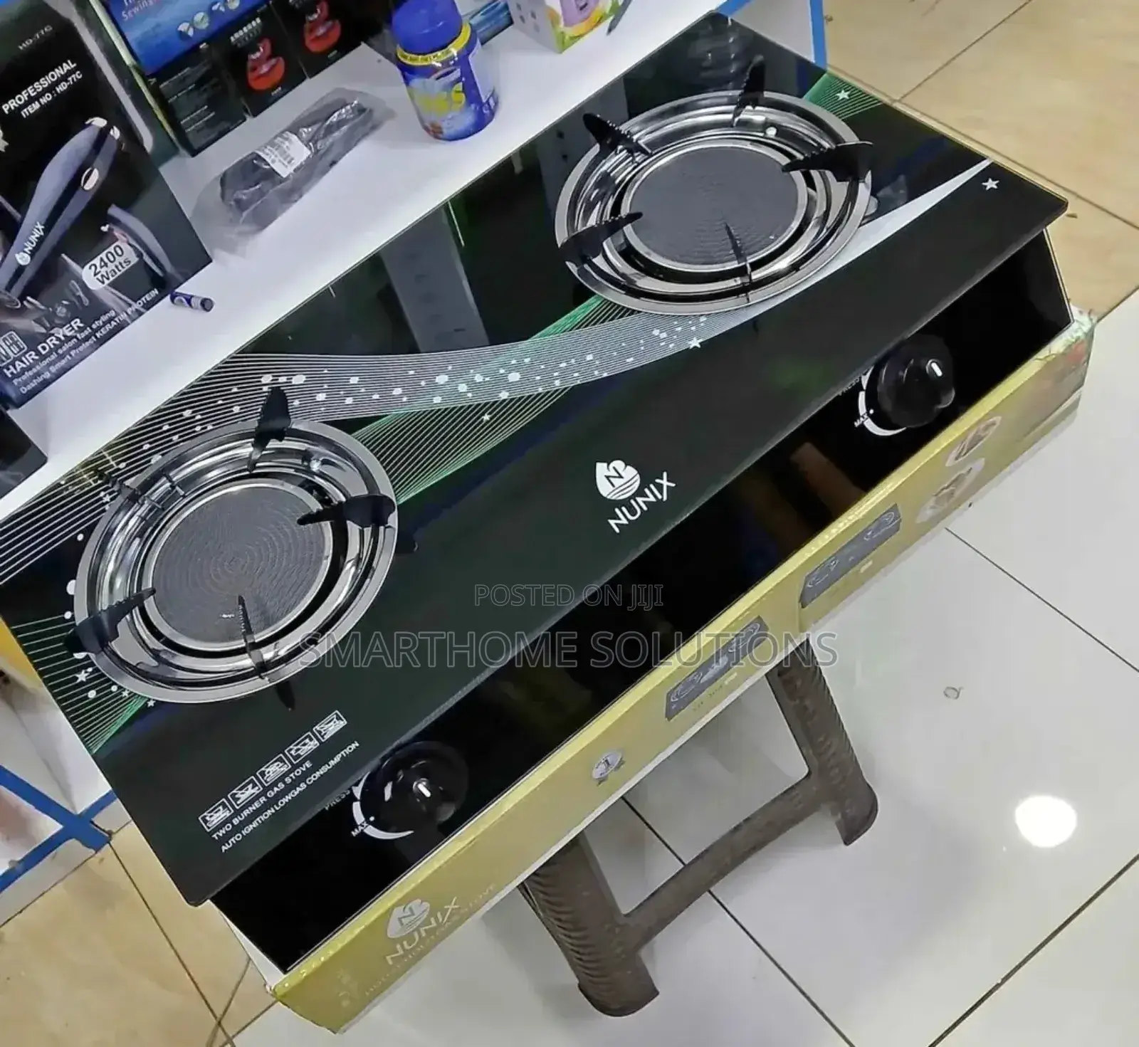 Nunix Infrared Energy Saving Gas Burner With Regulator Pipe