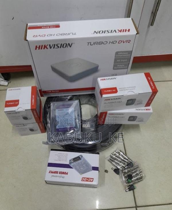 4 Channel Hikvision CCTV Camera Kit Complete Set Up - main view