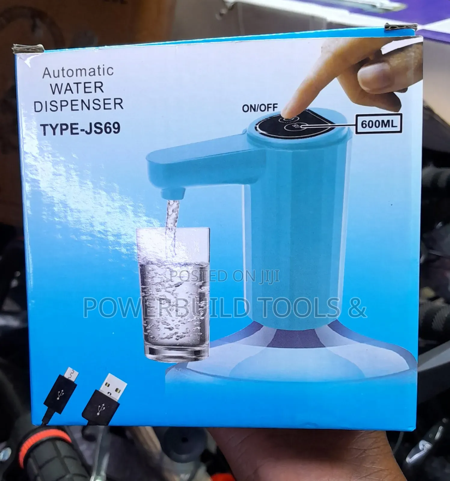 Rechargeable Automatic Water Dispenser 600m Bottle Top