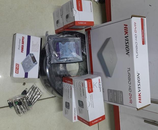 4 Cameras Hikvision Complete Set CCTV Full Hd 1080p