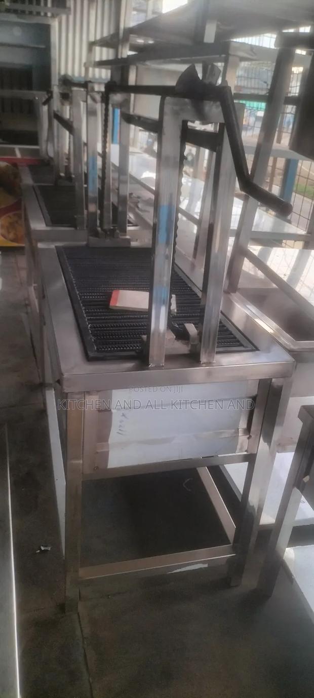 Stainless Adjustable BBQ Grill - main view