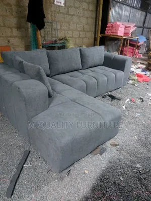Darkk Gray 6 Seater Corner Seat