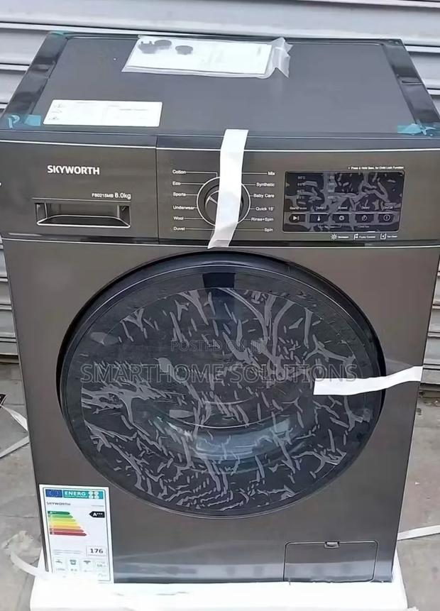 Skyworth 8kg Front Load Fully Automatic Washing Machin - main view