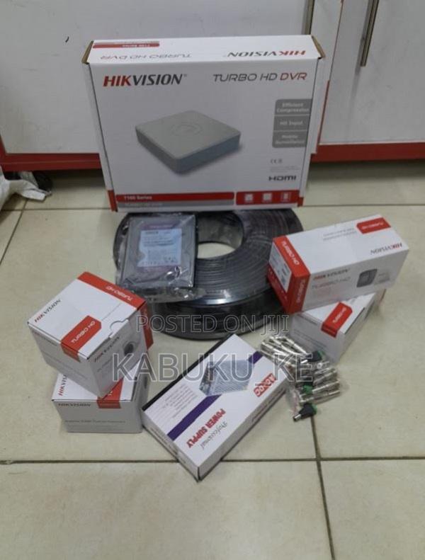 Hikvision 4 Channels 4 Cameras CCTV Package Full Kit - main view