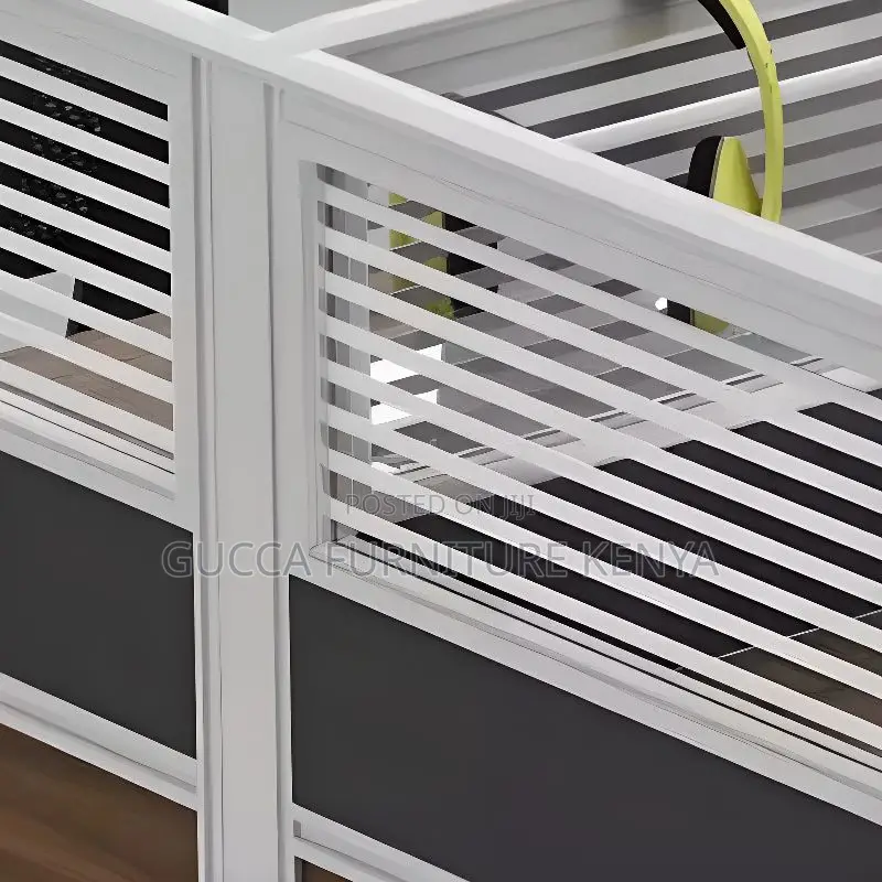 Workstations:4-Way Ergonomic Wood Office Workstation
