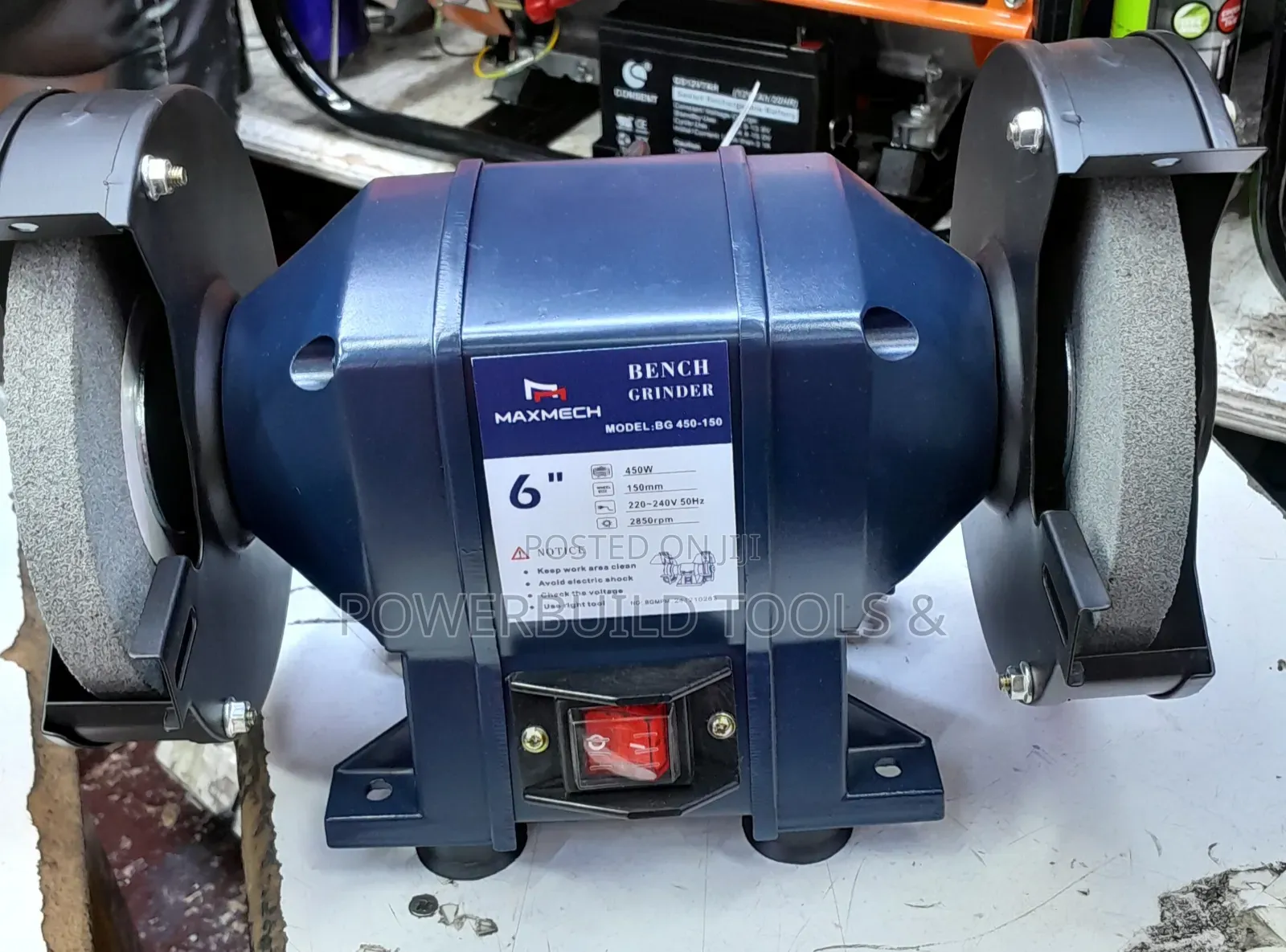 6" Bench Grinder 450w Electric Powered