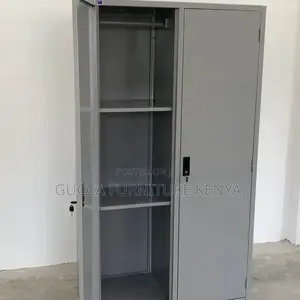 Cabinets: Office Iron Cabinet With 2 Long Opening Doors
