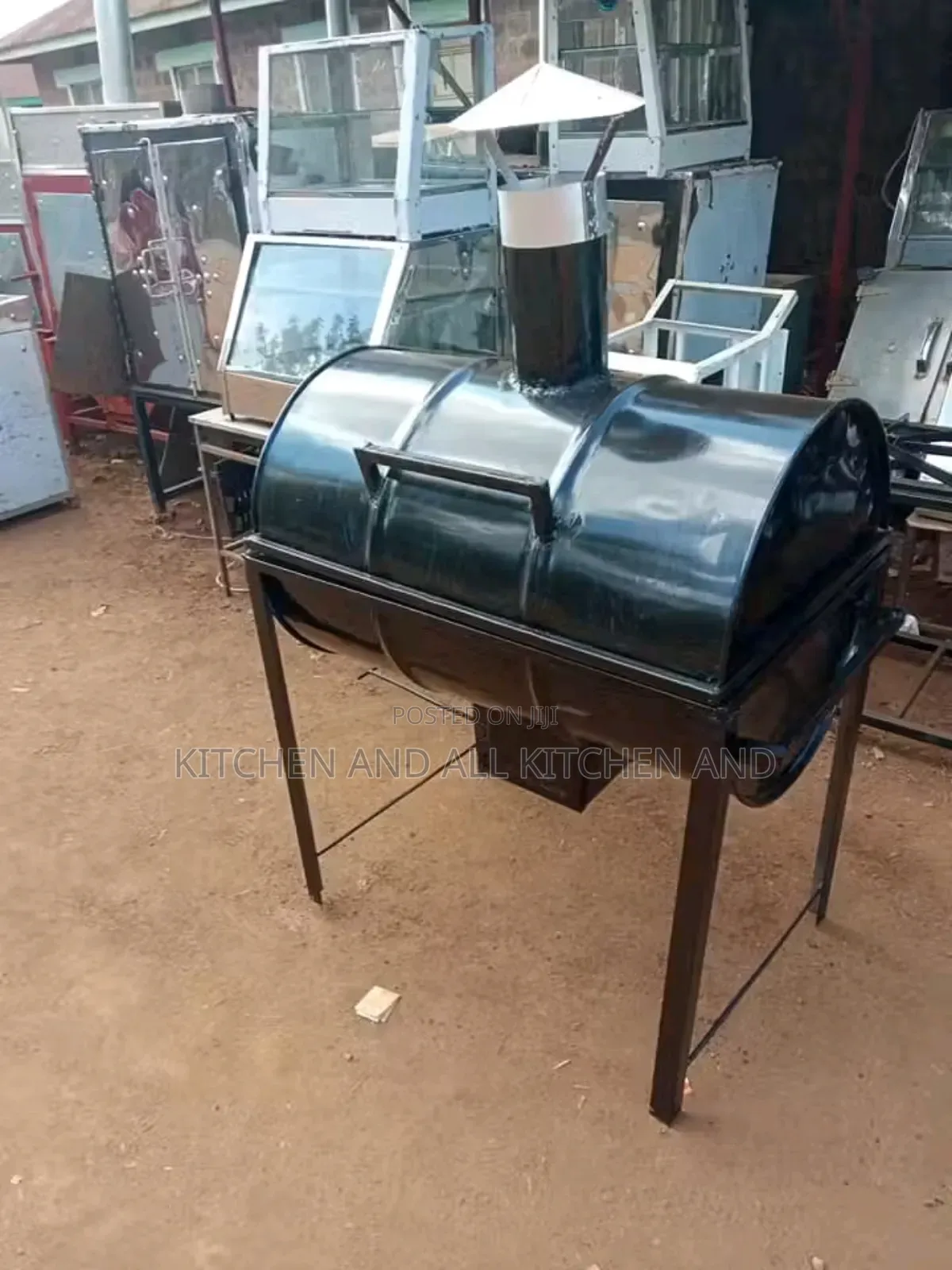 Cylindrical BBQ Choma Grill