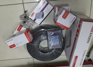4 Channel Hikvision Complete Package With 4 Cameras
