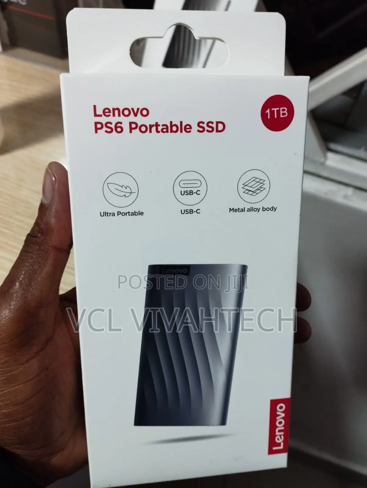 Lenovo Ps6 Portable External SSD 1tb