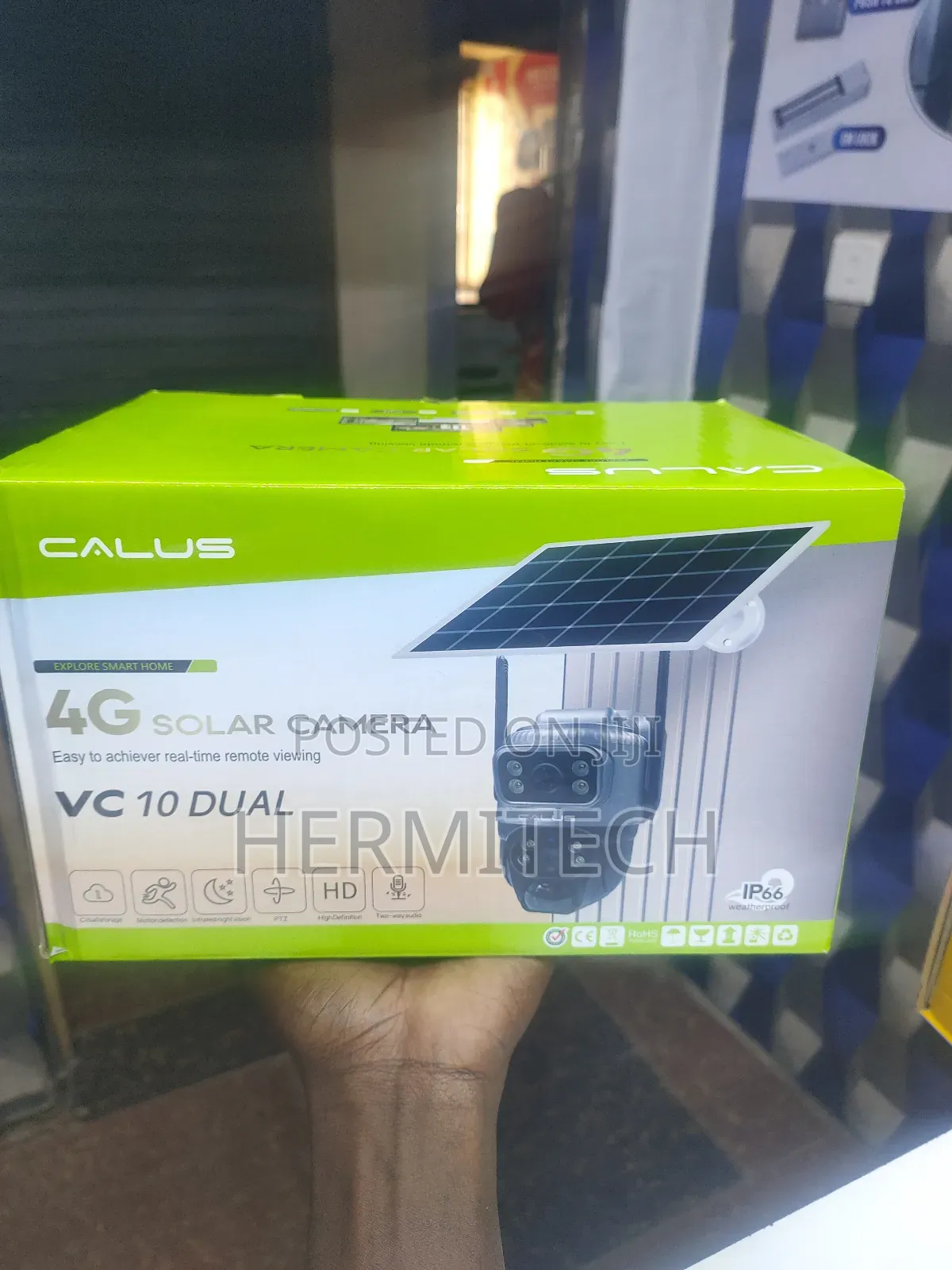 4g Dual Lense Solar PTZ CCTV Surveillance Cameras V380