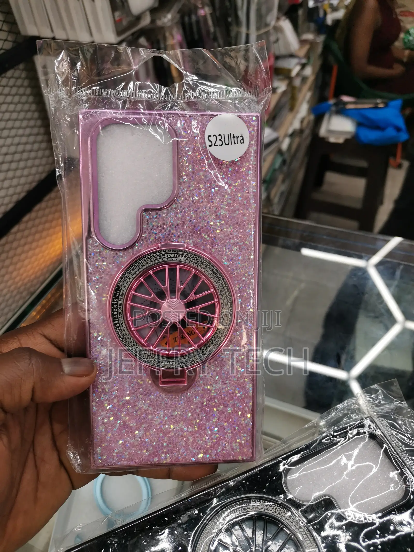 Changjia Galaxy S23 Ultra Glitter Sparkly Kickstand Case