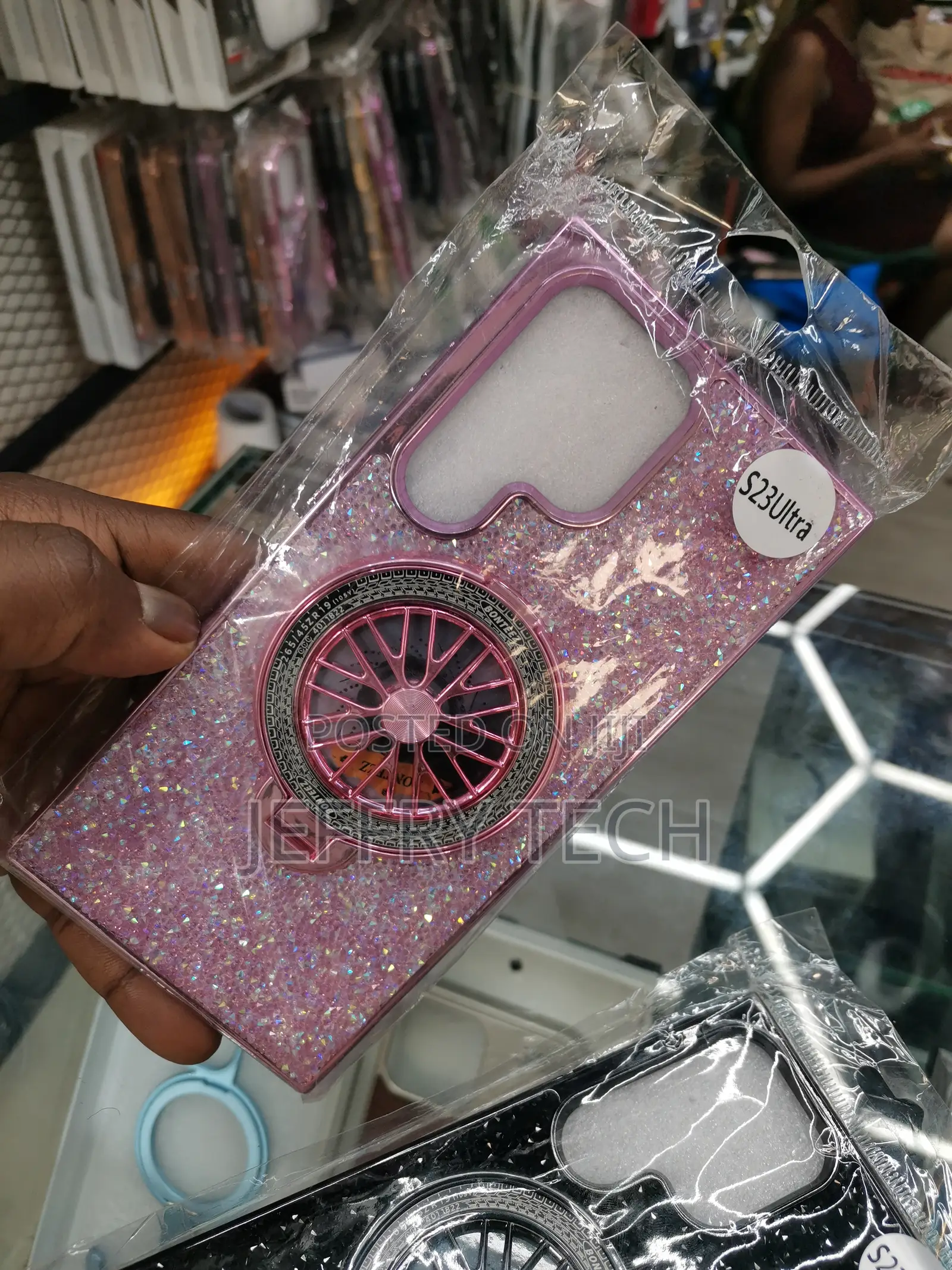Changjia Galaxy S23 Ultra Glitter Sparkly Kickstand Case