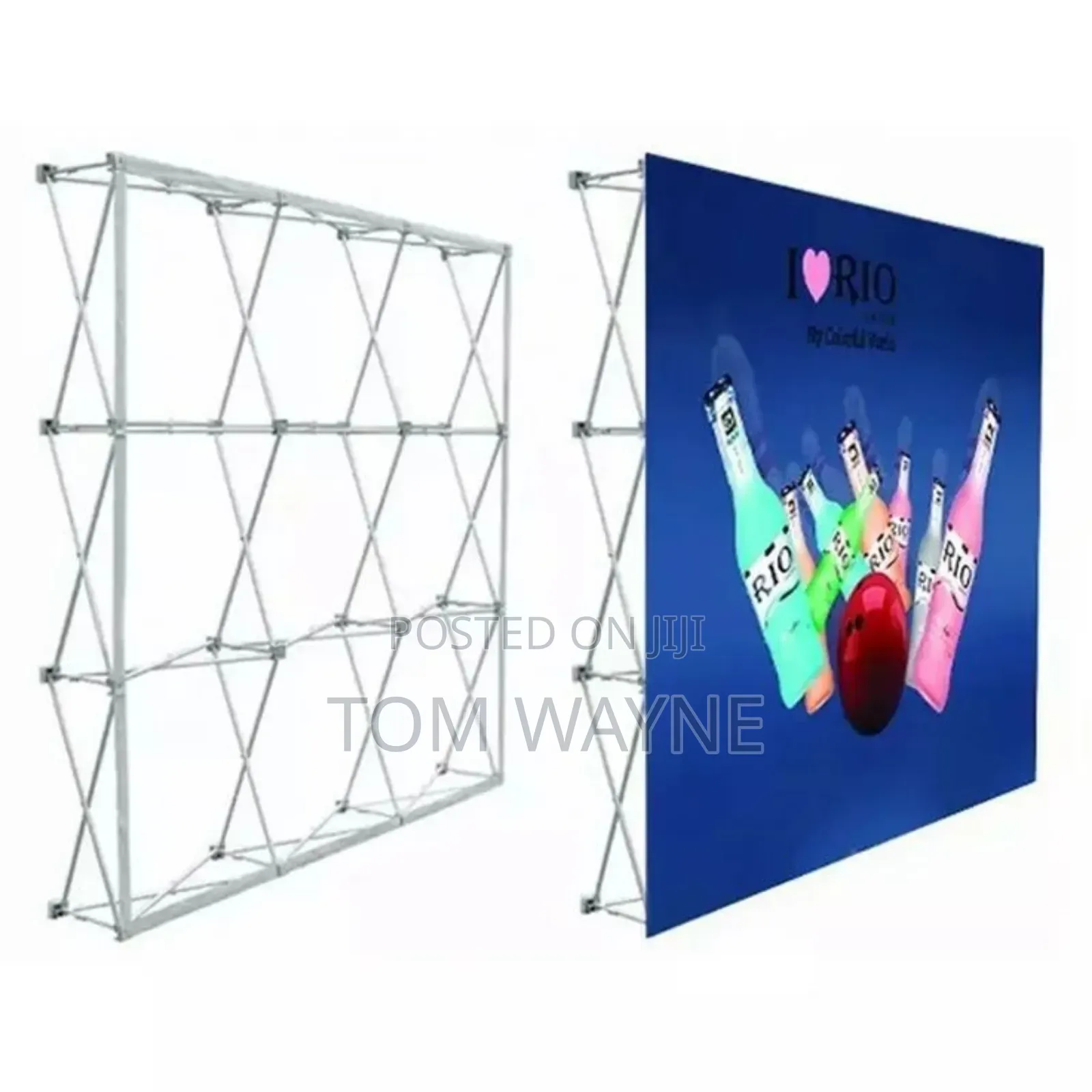 Foldable Stand Backdrop Banner Printed on a Heavy Fabric,