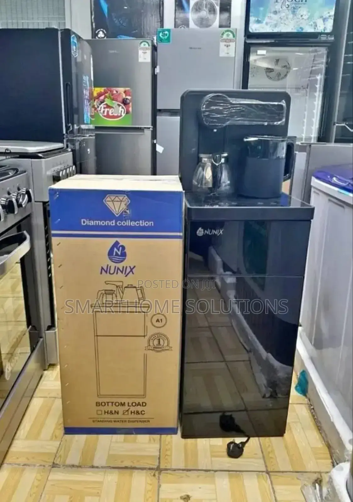 Nunix Black Bottomload Water Dispenser