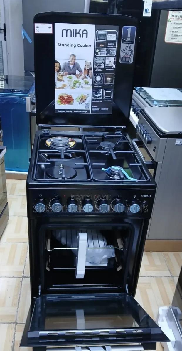 Mika 50*60 Cm Black 3gas+1 Electric Cooker