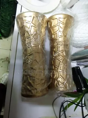 Gold Long Vases