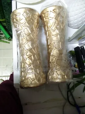 Gold Long Vases