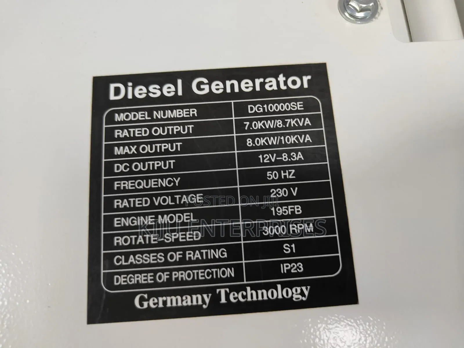 Girasol Generator 12kva Diesel Powered