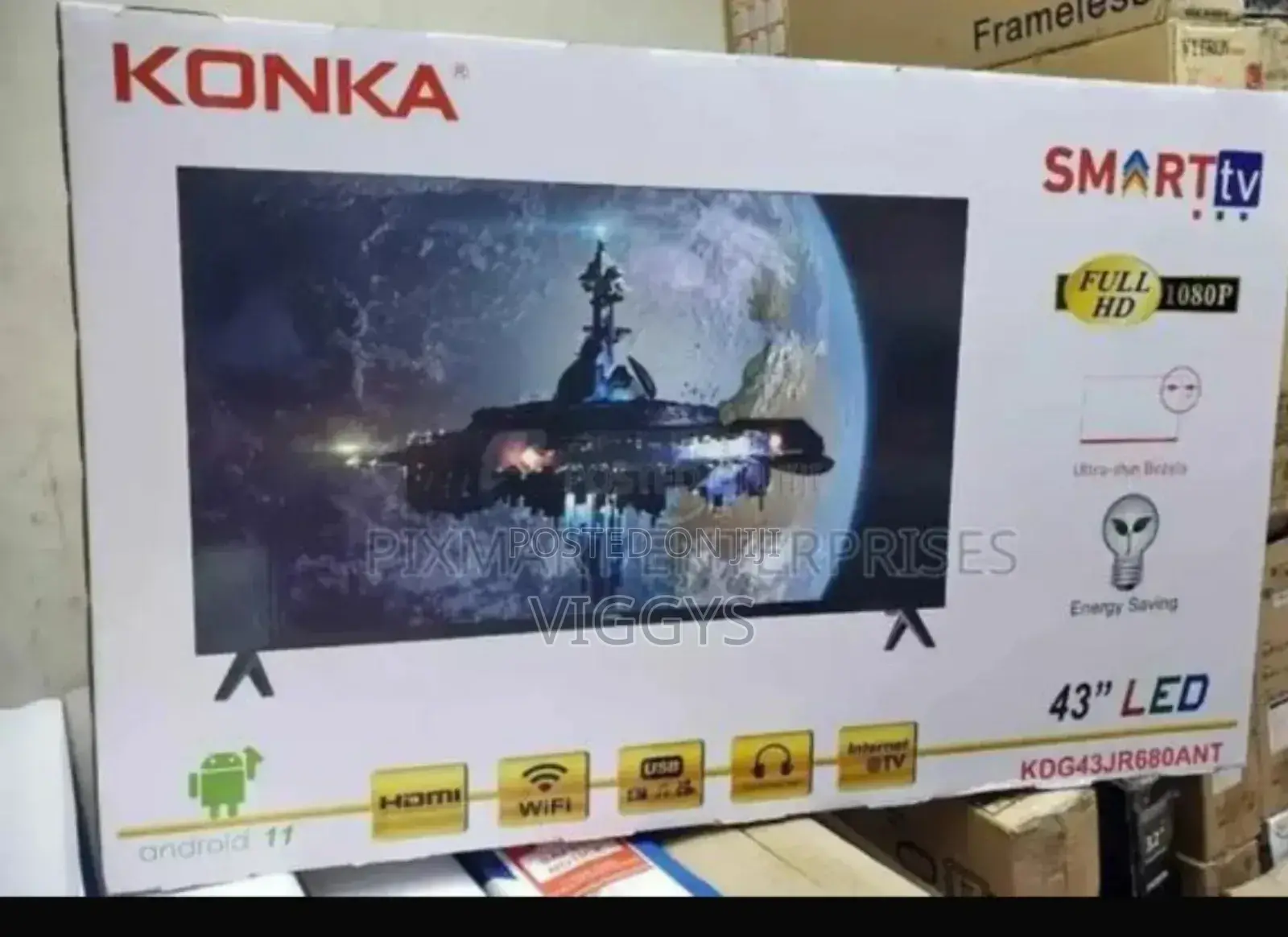 Konka 50 Inches Smart Android Tv With Bluetooth