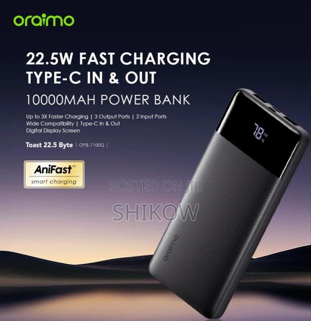 Oraimo 22.5 Bytes 22.5w Powerbank With Led Digital Display - main view