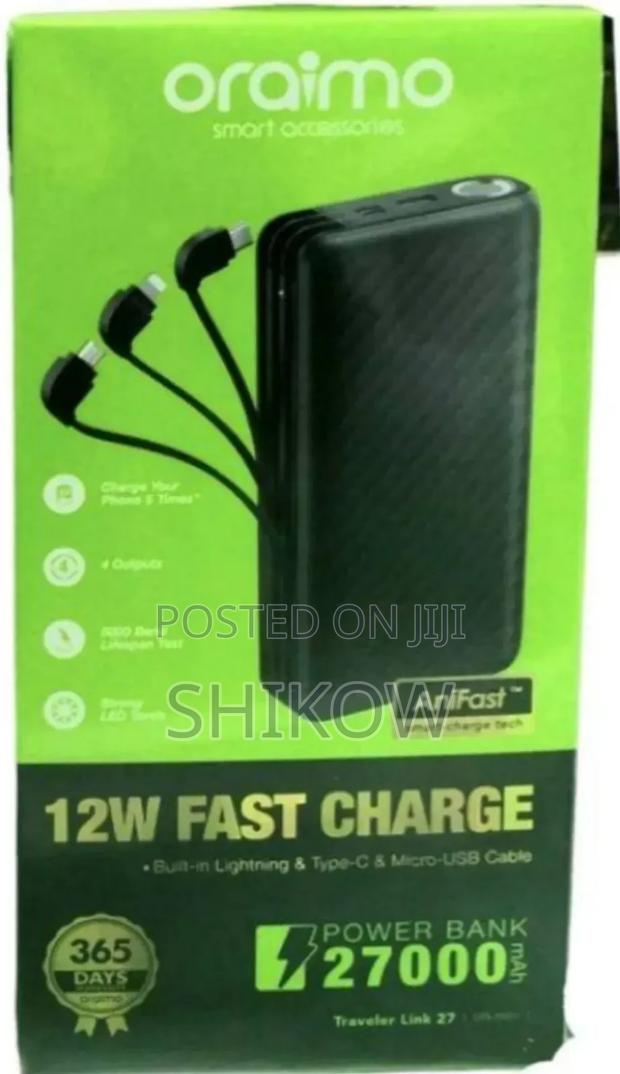 Oraimo Traveller Link 27 ( With Cable) Power Bank - main view