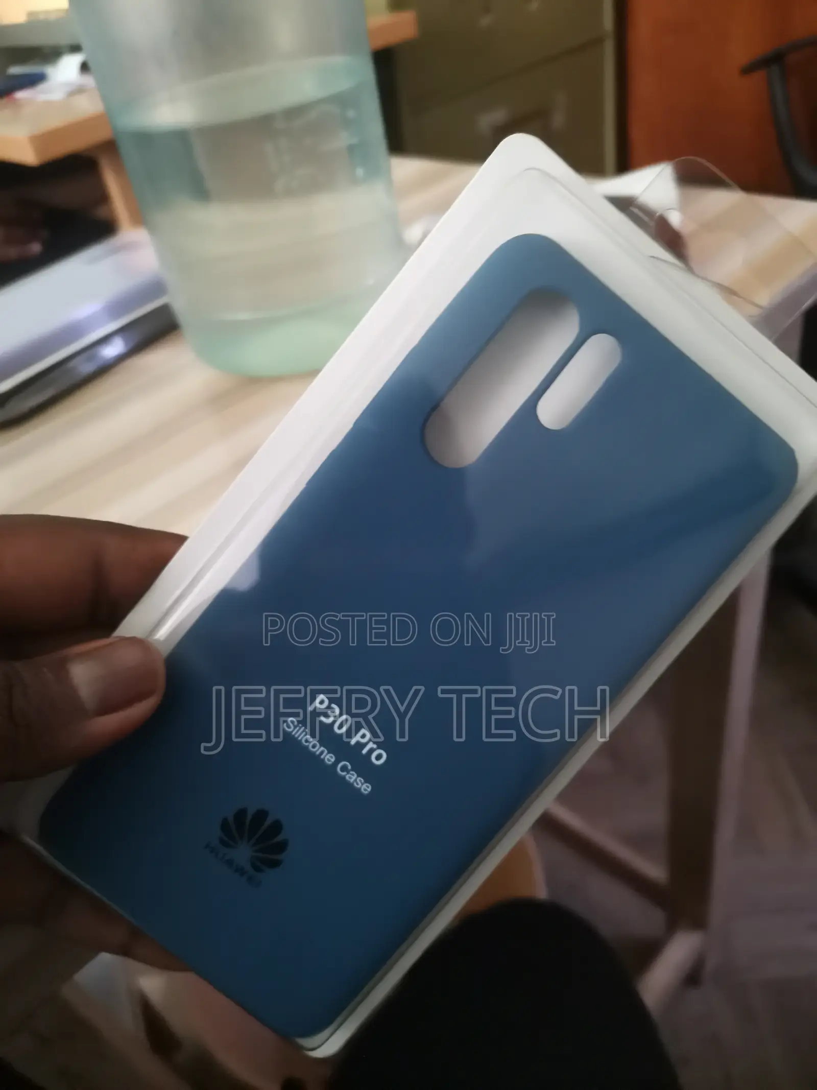 Lustree Back Cover for Huawei P30 Pro (Silicone|Blue]