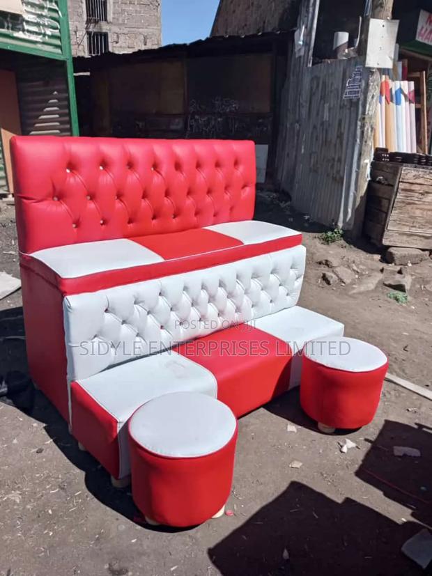 3 Seater Pedicure Couch With 2 Puffs - thumbnail 2