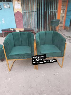 Green Salon Styling Seat - main view