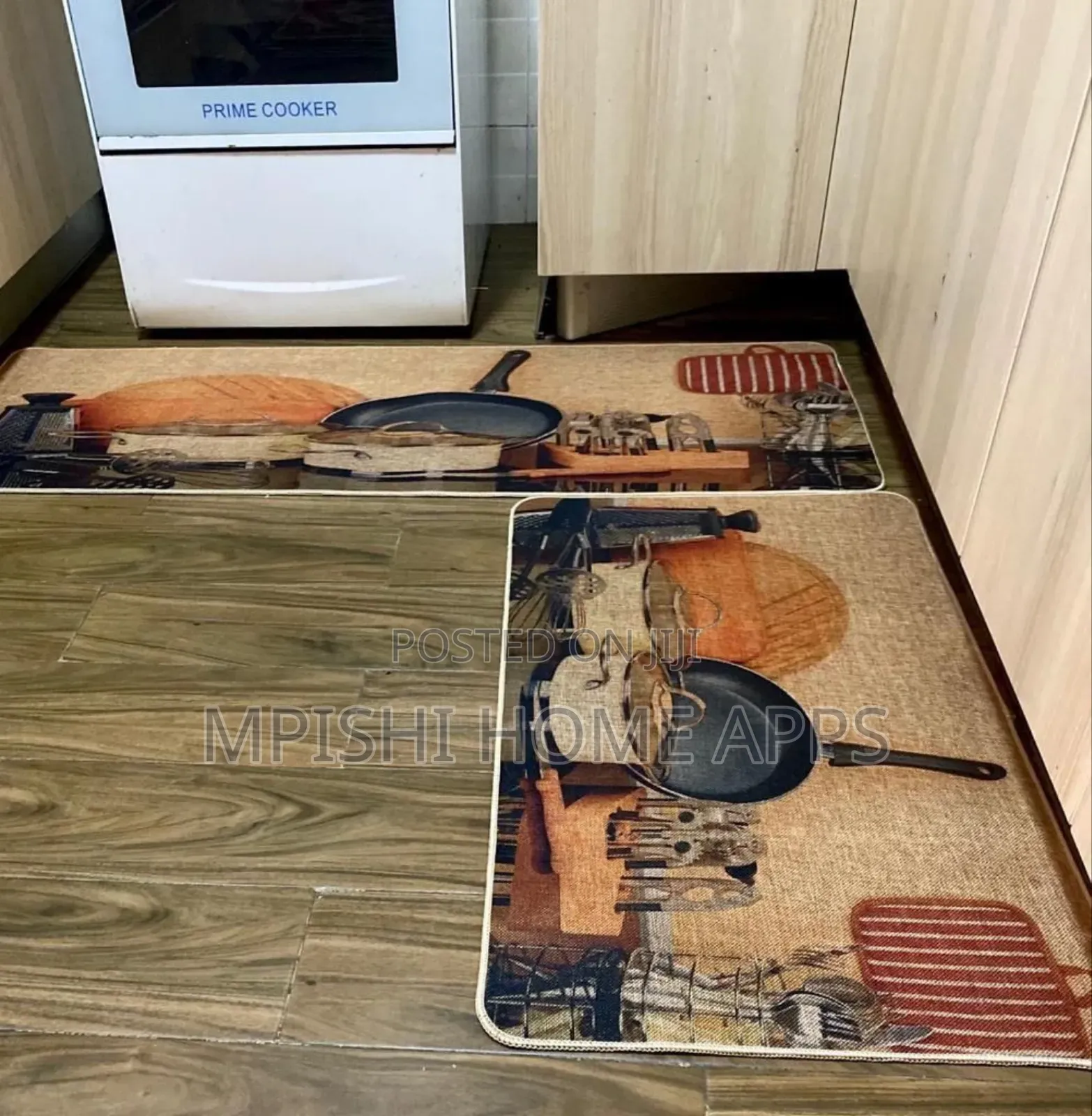 2 PCS Rubber Kitchen Mat