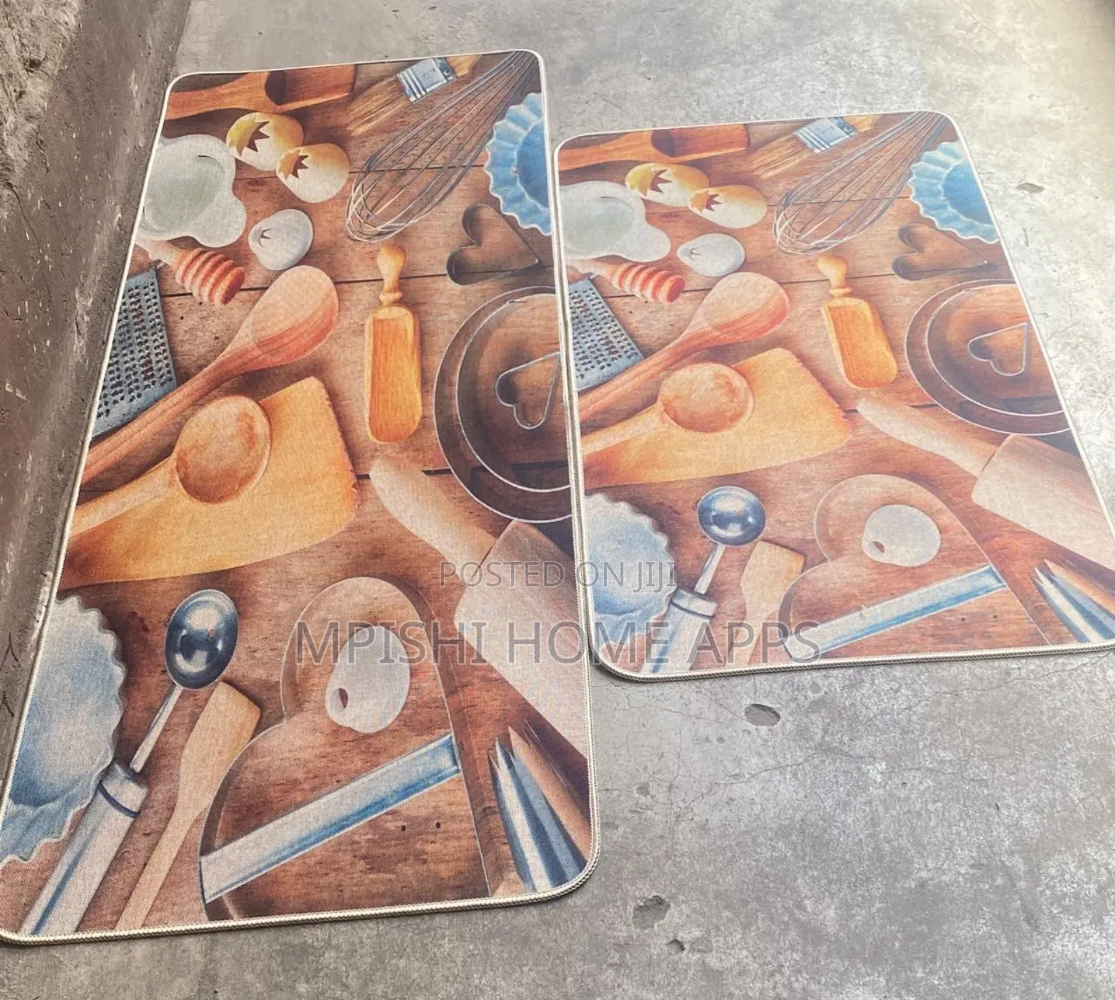 2 PCS Rubber Kitchen Mat