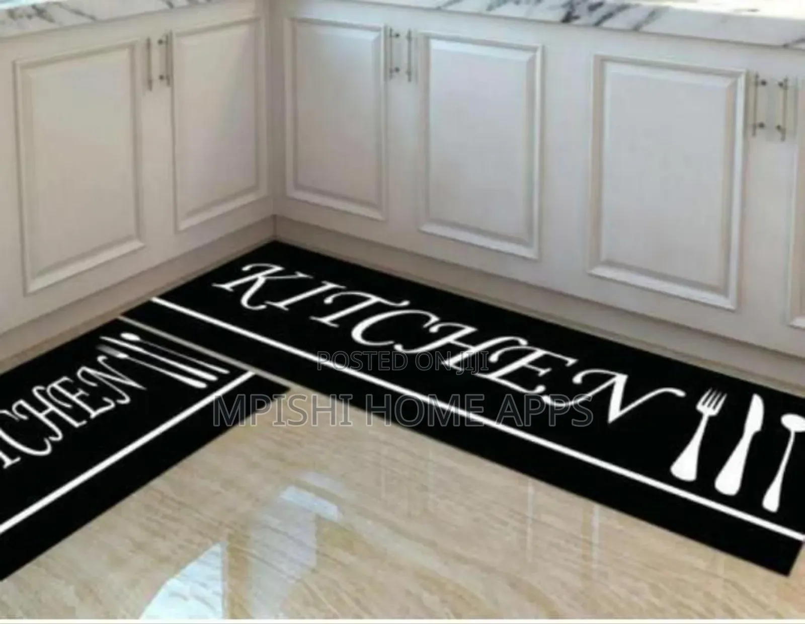 2 PCS Rubber Kitchen Mat