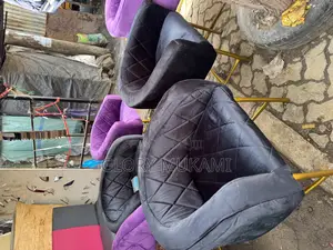Black Purple Styling Manicure Chairs