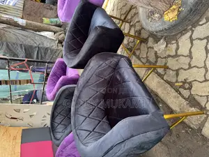 Black Purple Styling Manicure Chairs