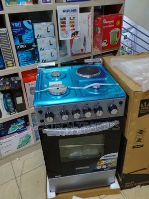 Bruhm 50*50(3gas + 1 Hotplate) Standing Cooker