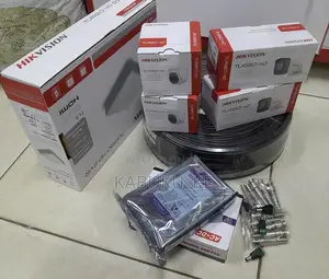 Hikvision Four 4 Channels CCTV Camera Full Package