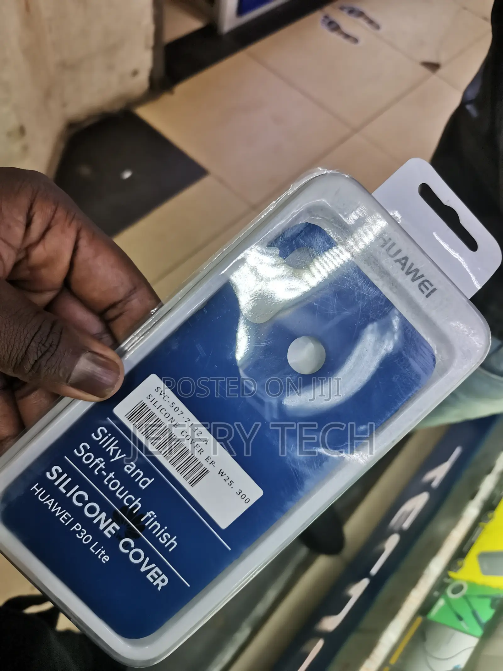 Personalised Huawei P30 Lite Silicone Case -Blue